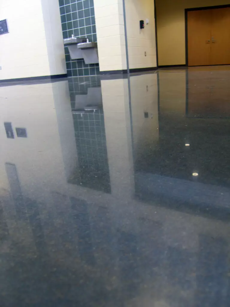 close up photo of a concrete surface in a school