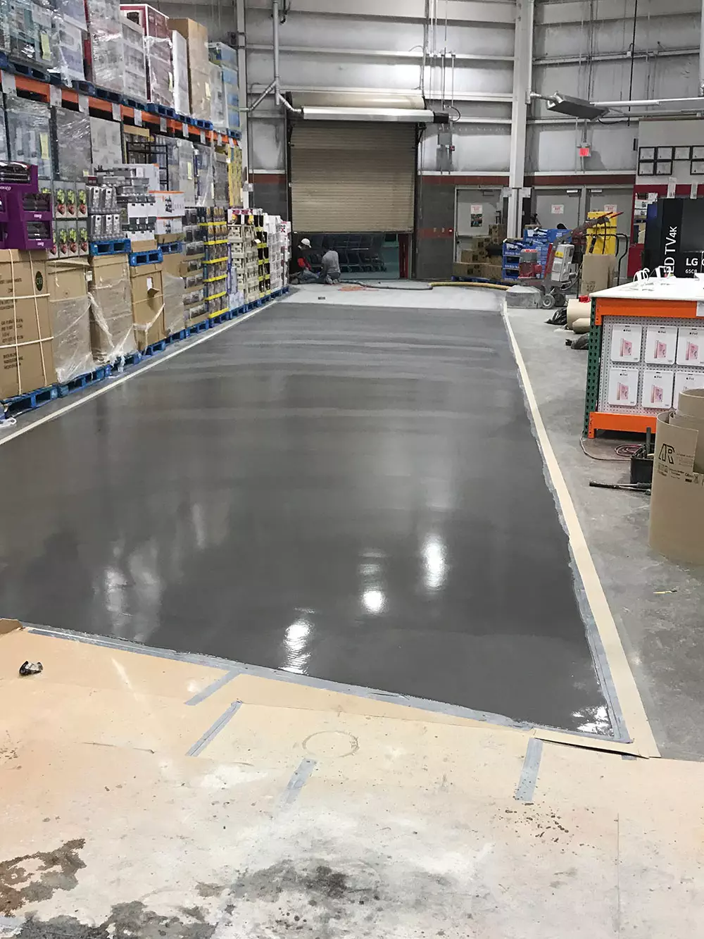 photo of a concrete surface prepared by ESS for Costco Canada